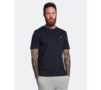 Lyle & Scott Mens Chunky Slub T-Shirt in Navy Cotton - Size X-Large