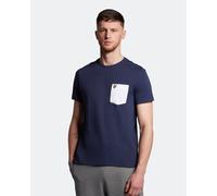 Lyle & Scott Contrast Pocket T-Shirt - Navy, Navy, Size Xl, Men Navy