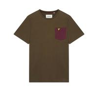 Lyle & Scott Mens Contrast Pocket T-Shirt - Olive - XS - Olive