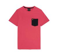 Lyle & Scott Mens Contrast Pocket T-Shirt - Pink - XL - Pink