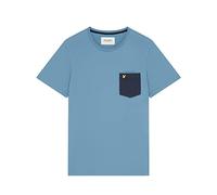 Lyle & Scott Mens Contrast Pocket T-Shirt Skipton Blue XL