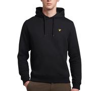 Lyle & Scott Mens Pullover Hoodie in Black Cotton - Size Medium
