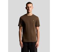 Lyle & Scott Mens Cotton Crew Neck T-Shirt - Brown - Size Large