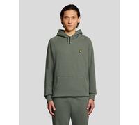 Lyle & Scott Mens Cotton Marl Raglan Hoodie - Green - Size 2XL