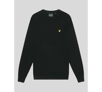 Lyle & Scott Mens Cotton Merino Crew Neck Jumper - Black - Size 3XL