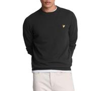 Lyle & Scott Mens Cotton Merino Crew Neck Sweater - Jet Black - M