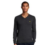 Lyle & Scott Mens Cotton Merino V Neck Lightweight Golf Sweater