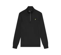 Lyle & Scott Mens Cotton Quarter Zip JumperXL Jet Black GT17779