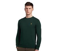 Lyle & Scott Mens Crew Knit Sweater Dark Green S