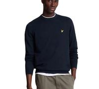 Lyle & Scott Mens Crew Neck Dark Navy Pull Over Jumper - Blue - Size Medium