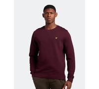 Lyle & Scott Mens Crew Neck Sweatshirt in Burgundy material_cotton - Size X-Large