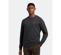 Lyle & Scott Mens Crew Neck Sweatshirt in Dark Grey Cotton - Size 2XL