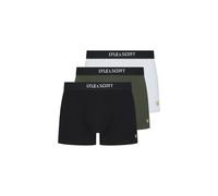 Lyle & Scott Mens Devon 3 Pack Boxers Black/Ivy/White XL