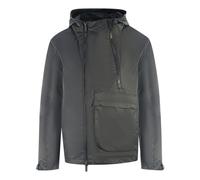 Lyle & Scott Mens Dual Zip Hooded Black Jacket - Size Medium