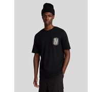 Lyle & Scott Mens Embroidered Badge Graphic T-Shirt - Black Cotton - Size Large