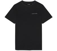 Lyle & Scott Mens Embroidered Logo Saddle Black T-Shirt Cotton - Size Medium