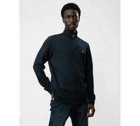 Lyle & Scott Mens Embroidered Quarter Zip Sweatshirt - Z271 Dark Navy