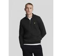 Lyle & Scott Mens Embroidered Quarter Zip Sweatshirt - Z865 Jet Black - Z865 Jet Black - M