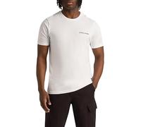 Lyle & Scott Mens Embroidered T-Shirt in White Cotton - Size Medium