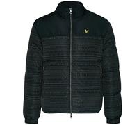 Lyle & Scott Mens Fair Isle Reversible Black Puffer Jacket - Size X-Small