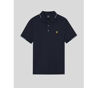Lyle & Scott Mens Fine Cotton Tipped Polo Shirt - Blue - Size 2XL