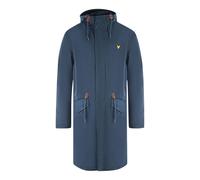 Lyle & Scott Mens Fishtail Parka Navy Blue Jacket Cotton - Size Small