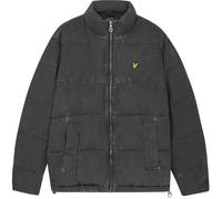 Lyle & Scott Mens Funnelled Puffer Padded Warm Jacket - Black - Size 2XL