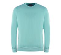 Lyle & Scott Mens Golf Tech Crew Neck Pale Marine Jumper - Blue - Size Small