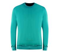Men's Lyle & Scott Golf Tech Crew Neck Teal Green Jumper - Blue - Size: 40/Regular