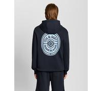 Lyle & Scott Mens Graphic Badge Cotton Hoodie - Navy - Size X-Small