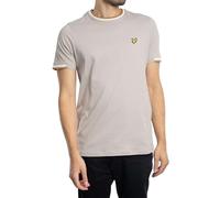 Lyle & Scott Men's Half Tipped T-Shirt, Pale Grey, XXL