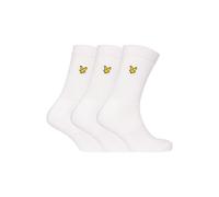 Lyle & Scott 3-Pack Hamilton Sports Socks, White - One Size