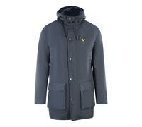 Lyle & Scott Mens Hooded Parka Navy Blue Jacket - Size Small