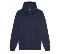 Lyle & Scott Mens Hybrid Quilted Navy Blue Zip-Up Hoodie Cotton - Size Medium