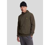 Lyle & Scott Mens Hybrid Zip Hoodie Green - Size Medium