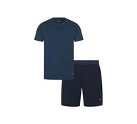 Lyle & Scott Mens Idris Pyjamas Set T-Shirt Dark Denim S