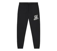Lyle & Scott Men's Jogging Bottoms 100% Cotton with Adjustable Waistband, Pockets and Elastic Bands on the Bottom, Sizes XS-XXL, Z865 Jet Black, XL