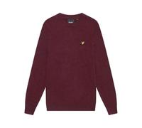 Lyle & Scott Men's Lambswool Blend Crew Knit, Red, M