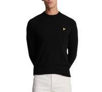 Men's Lyle & Scott Lambswool Blend Mens Crew Neck Jumper - Black - Size: 38/Regular