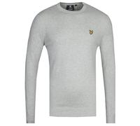 Lyle & Scott Mens Light Grey Marl Cotton Merino Sweater - Size X-Large