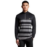 Lyle & Scott Mens Lightweight Sweater - True Black/Rock Grey - S