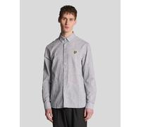 Lyle & Scott Mens Linen Oxford Shirt - Dark Navy Cotton - Size 2XL