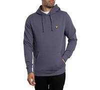 Lyle & Scott Mens Logo Hoodie Long Sleeve Cotton Gray Stone L