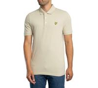 Lyle & Scott Men's Logo Plain Polo Shirt, Grey Taupe, L