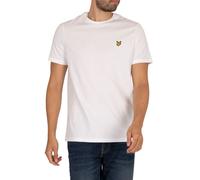 Men's Lyle & Scott Plain Mens T-Shirt - White - Size: 44/Regular