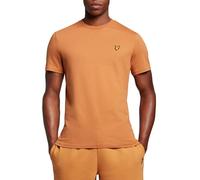 Lyle & Scott Mens Plain T-Shirt in Orange Cotton - Size Small