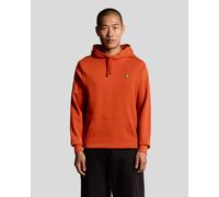 Lyle & Scott Mens Loopback Cotton Hoodie - Red - Size Large