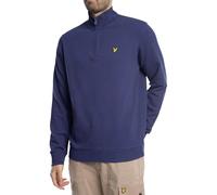 Lyle & Scott Mens Loopback Quarter Zip Sweatshirt Deep Indigo