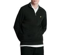 Men's Lyle & Scott Mens Embroidered Quarter Zip Sweatshirt - Black - Size: XXL