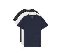 Lyle & Scott Mens Maxwell Basic T-Shirt - White/CharcoalMarl/Peacoat - S